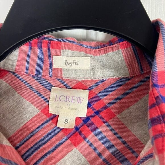Jcrew Womens Plaid Button Down Shirt Size S - Picture 2 of 4